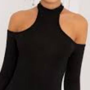 Black cut out top